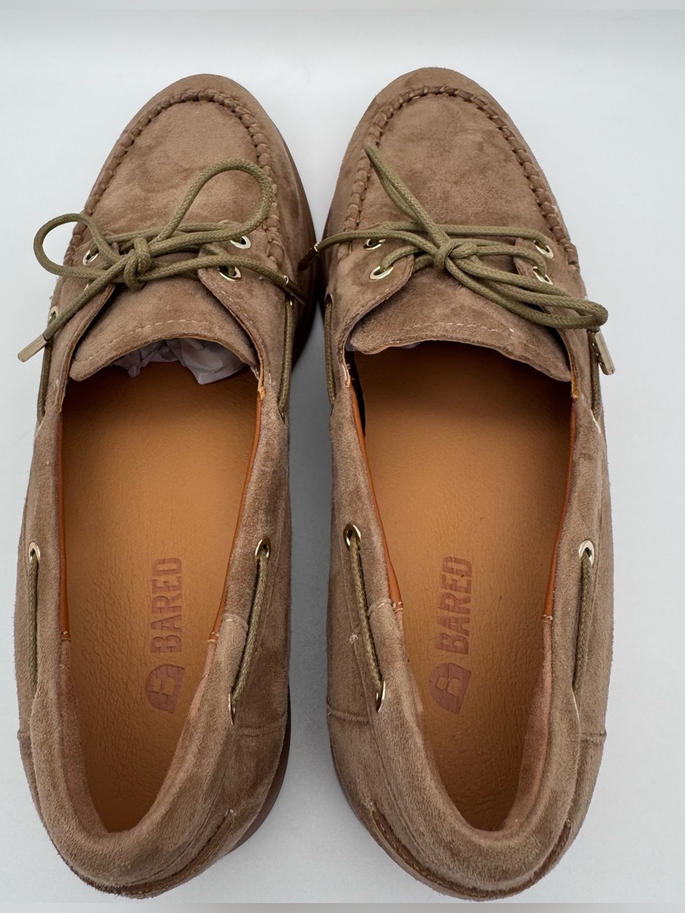 Bared Footwear Tringa Coffee Tan Suede Flat Boat Loafers Women's EU 38 US 7.5-8 - Picture 6 of 15